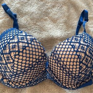 Victoria's Secret Blue Lattice Bra
